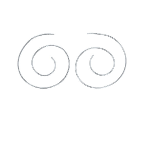Boucles d'oreilles anneaux spirales en argent 925, le cadeau idéal pour marquer un moment unique