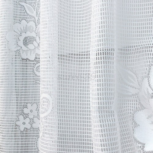1 Panels Vintage Embroidered Floral Lace Sheer Swag Curtain Valance Tier Kitchen - Picture 11 of 38