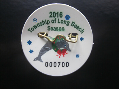 2016 LONG BEACH TOWNSHIP NEW JERSEY SEASONAL HOLIDAY BEACH BADGE