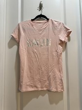 CALVIN KLEIN Jeans Pink Short Sleeve Tee Crew Neck Medium Armpit To Armpit 18  
