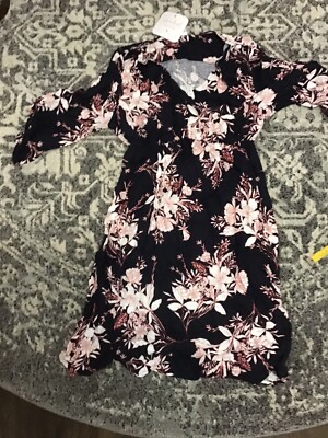 isabel maternity dress Woven Peek-a-Boo Tie-Front Maternity Dress - Isabel Maternity Ingrid & Isabel XS
