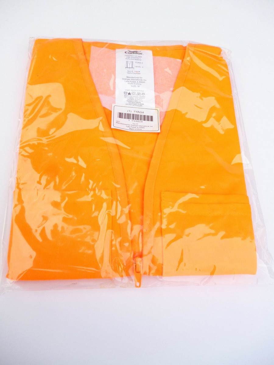 NIP - CONDOR CLASS/LEVEL 2 HIGH VIS ORANGE SAFTEY VEST - SIZE MED