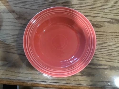Fiesta Retired Persimmon 9 inch Wide Rimmed Soup Bowl