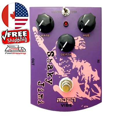 MOEN MO-VB Shaky Jimi GEN5 Vintage Vibe Vibrato Chorus Guitar Pedal True Bypass