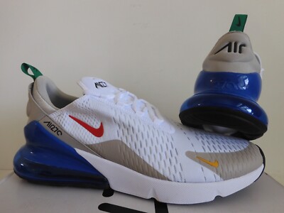 NIKE AIR MAX 270 WHITE-UNIVERSITY BLUE-RED SZ 14 [DV3731-100  display picture 2