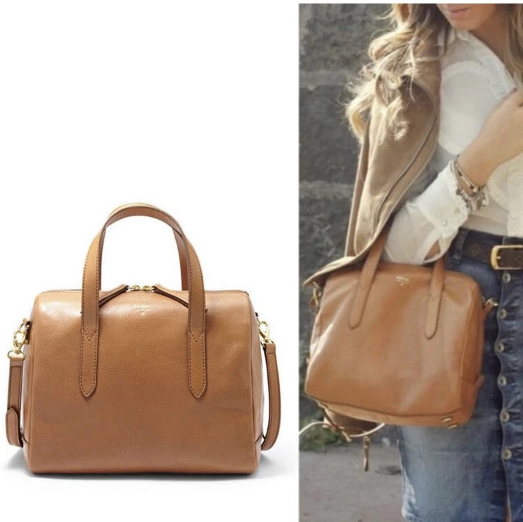 Fossil Neutral Satchel Bag - Gem