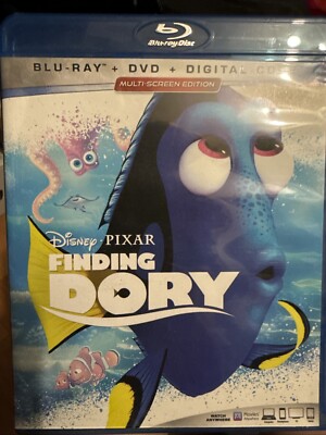 Blu-ray Finding Dory Digital HD Disc 2016 Disney Pixar Widescreen w/Bonus Extras