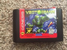 Vectorman 1 Tested and Working Sega Genesis Game Rare VTG
