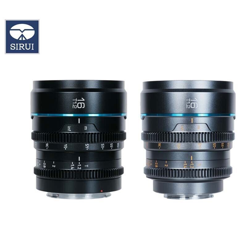 Sirui Night Walker 16mm T1.2 Cine Lens For Sony E Mount - Ultra-Wide S35 Lens For Low Light & Cinematic Video
