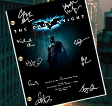 Batman The Dark Knight Autographed Signed Script Reprint Cast Signed