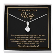 To My Wife Necklace, Christmas Gifts For Women, Anniversary Gift For Wife