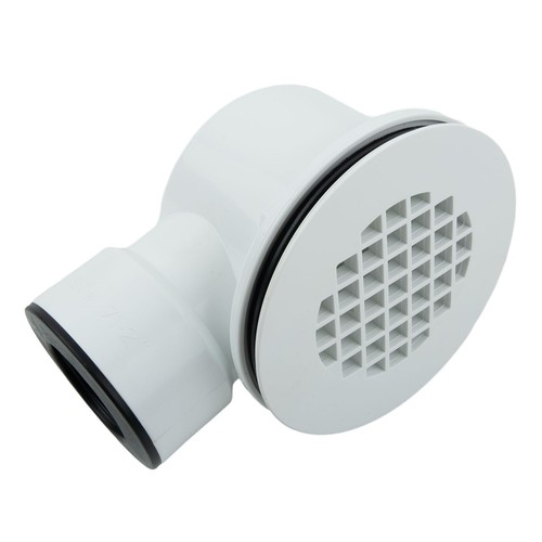 Brand New Shower Drain Low Profile PVC Replacement Side-outlet Drainage - Picture 9 of 12