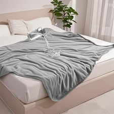 gogobunny Waterproof Bed Blanket, Reversible Sherpa Fleece Throw Blanket for ...