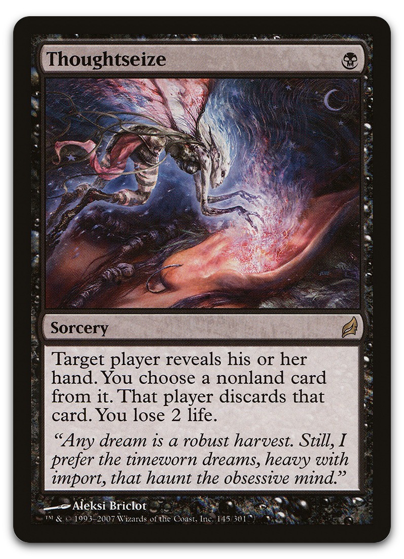 Thoughtseize #145 (MP) Lorwyn LRW Magic MTG