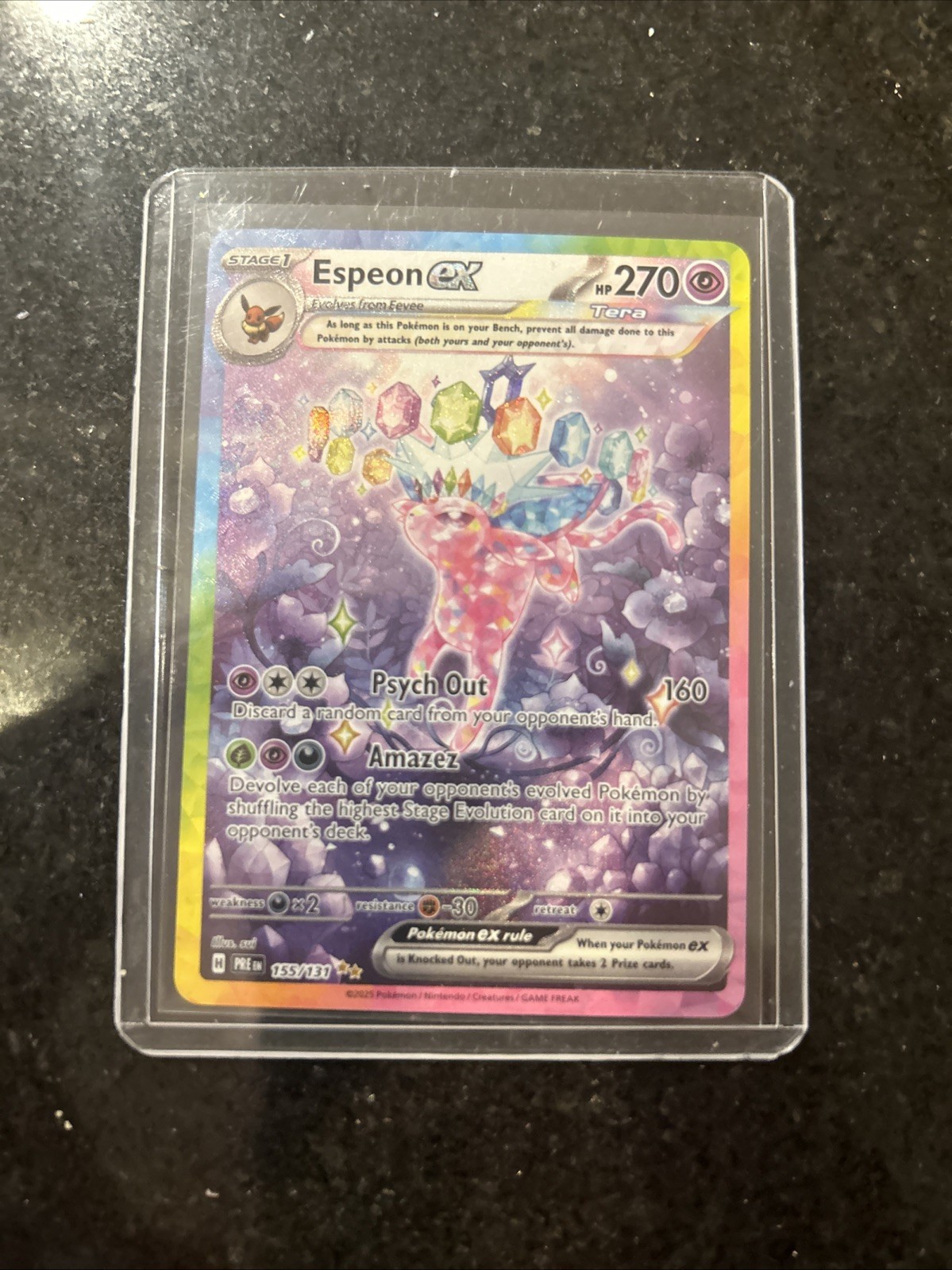 Espeon ex 155/131 Sv: Prismatic Evolutions Holo
