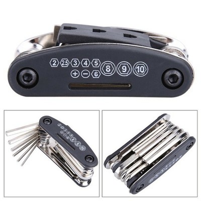 15 in 1 Fahrrad Multi Tool Reparatur Werkzeug Kit Steckschlüssel Schraubendreher Inbus Sechskantschlüssel