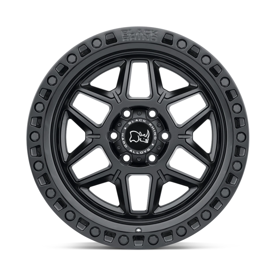 Llanta negra Rhino Kelso 20x9 6x5,5 negra mate llanta 20" -12 mm para Chevy GMC Foto 3 de 4