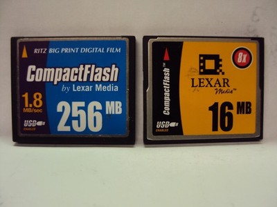 Ritz/Lexar 256mb and Lexar CompactFlash  Memory Cards