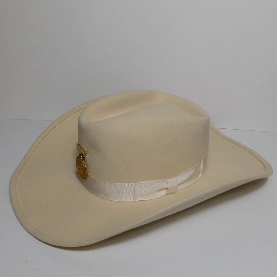 Vintage 1960s 1967 Las Vegas NV Elks Helldorado Western Cowboy Rancher Hat 7 1/8 - Image 3 of 4
