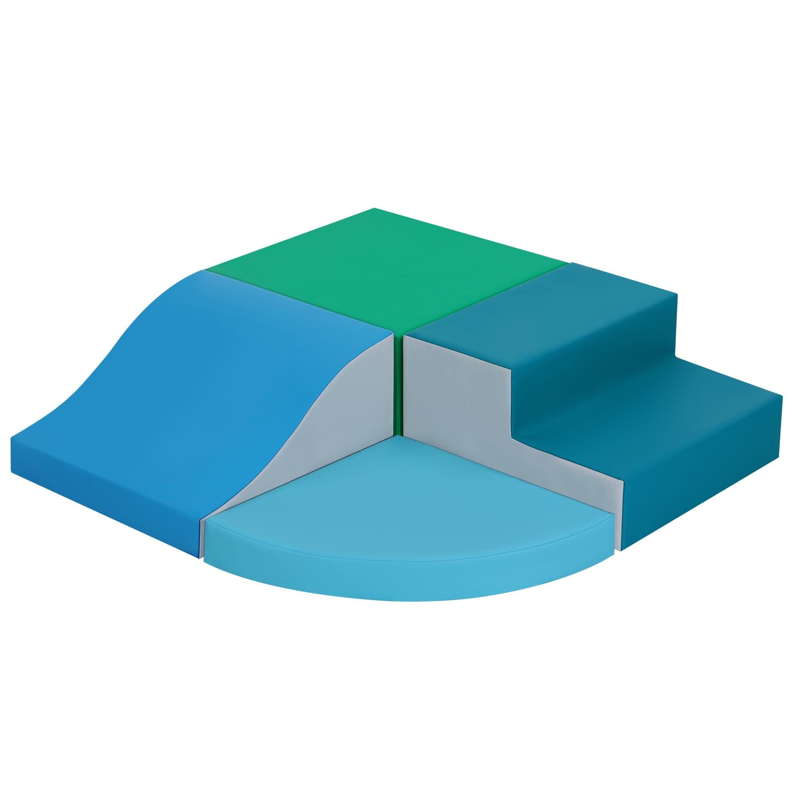 4-Pieces Climbing Toys for Toddlers: PU Leather - Soft Play Climbing for Todd...