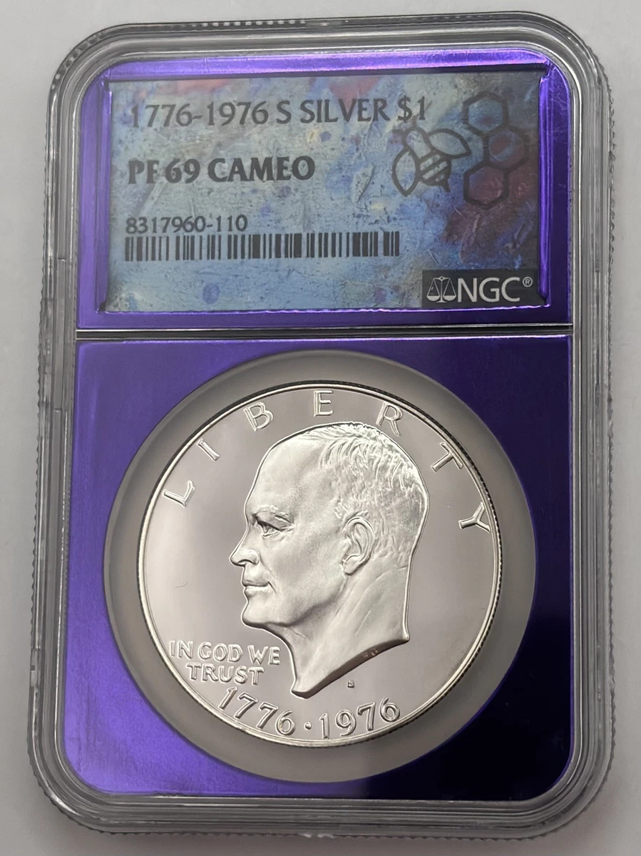 Silver PR 69 Graded 1976 Eisenhower Dollars (1971-1978) for sale