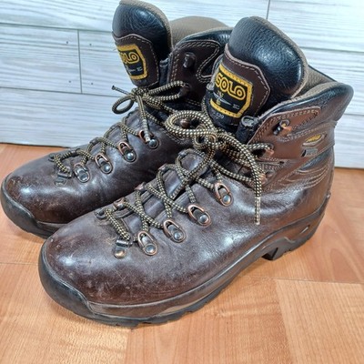 Asolo TPS 520 GTX Boots Womens Size 8.5 Brown Leather Hiking Outdoor Vibram