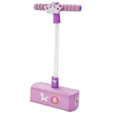 My First Flybar Foam Pogo Stick Pink Princess Kids Jumping Toy for Ages 3 Up