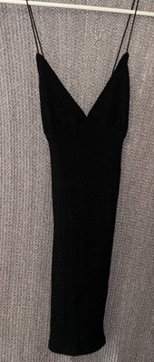 Divided Sheer Spaghetti Strap Dress, Size S