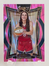 Georgia Amoore 2025 Panini Select WNBA Concourse Rookie Pink Flash Prizm Paralle