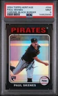 2024 Topps Heritage Paul Skenes Chrome Black /75 RC PSA 9 Mint SP