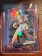 2025 WNBA Panini Prizm - Kiki Iriafen True Purple Prizm 107/149 SP  RC Mystics