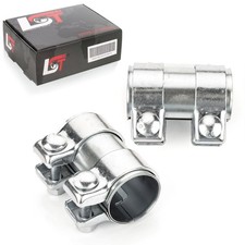 2x Rohrverbinder Doppelschelle Abgasanlage Ø 45 x 95 mm für Buick Regal 2.0