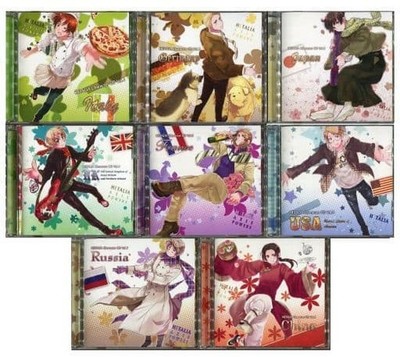 Hetalia Axis Powers Character CD Vol.1-8 Complete Set 8 Discs