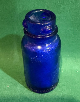 Vintage Bromo Seltzer Mini Cobalt Blue Bottle BX70
