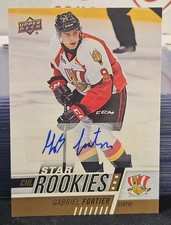 17-18 UD CHL Gabriel Fortier Star Rookie Autographed 🚨🚨🚨 Baie-Comeau Drakkar 