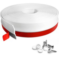 Garage Door Seal Top and Sides, 36Feet Universal White Garage Door Weather St...