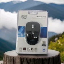 Adesso iMouse S60B - 2.4 GHz Wireless Programmable Nano Mouse NEW