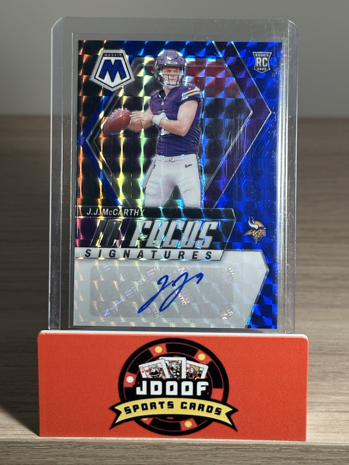 2024 Panini Mosaic Rookie /99 J.J. McCarthy Auto