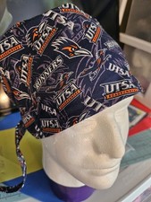 UNIVERSITY OF TEXAS SAN ANTONIO ROADRUNNERS  Handmade SURGICAL SCRUB CAPS