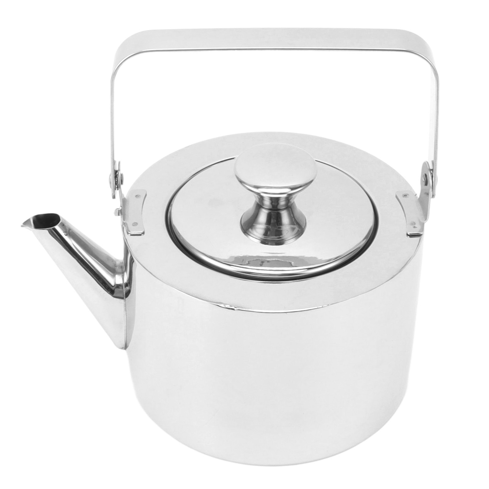 Stainless Steel Tea Kettle With Strainer Thickened Metal Whistling Teapot With
