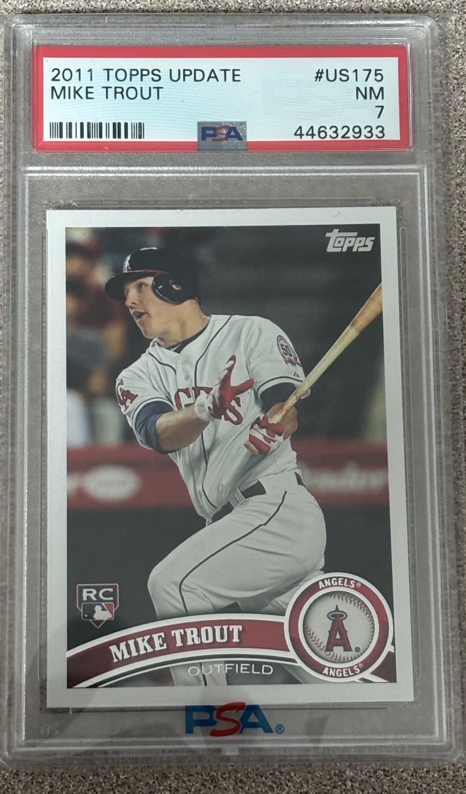 2011 Topps Update Series - Mike Trout #US175 (RC) PSA 7 Base Baseball