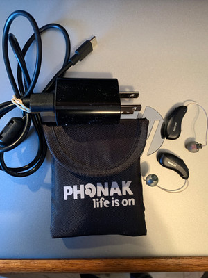Phonak LE-L90 hearing aids, rechargeable,  blue-tooth, with Roger Mic