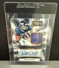 PHIL MCCONKEY 2024 SELECT PATCH AUTOGRAPH SILVER PRIZM GIANTS AUTO 28/199