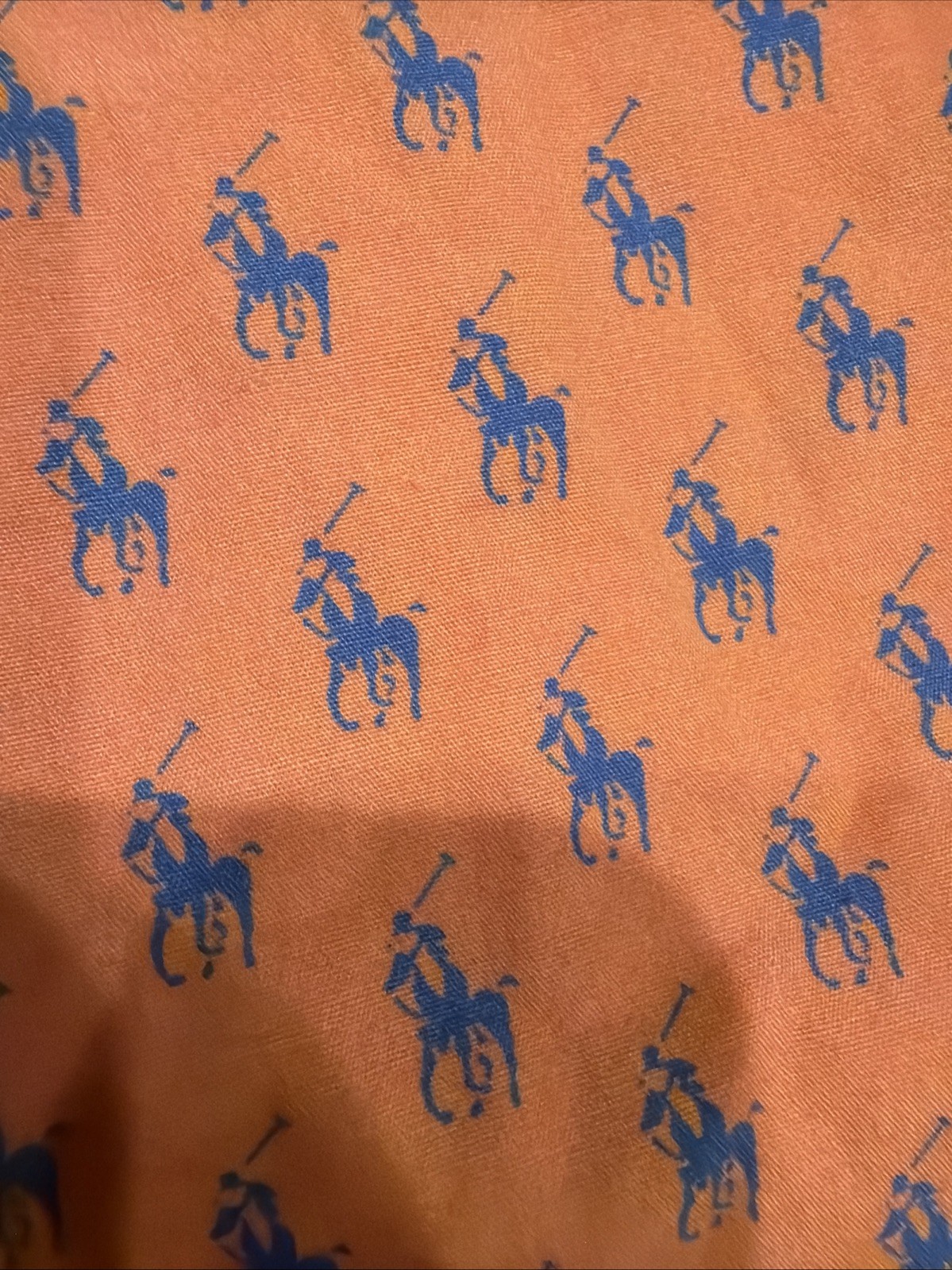 Polo Ralph Lauren All Over Pony Sleepwear Orange  Pajama Pants Size L Brand New thumbnail 3