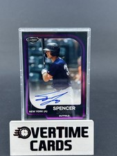 2024 Pulse Lumin Baseball Spencer Jones Purple Autograph /35 YANKEES