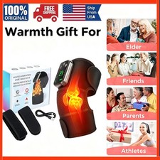 Electric Knee Massager Shoulder Brace with 3 Vibration Modes, 3 Heating Levels