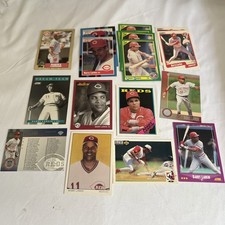 17 Card Lot Of Barry Larkin Cincinnati Reds Card Include 87 Topps 648 Rookie RC
