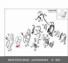 Mercedes-Benz Sitzheizung C-Klasse W205 A2059068404 Original Neu