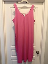 Latched Mama Dress Pink Maternity Sleeveless Bump Friendly Stretch Size XS- XXL