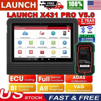 LAUNCH X431 V+5.0 PRO5 Bidirectional OBD2 Diagnostic Tool ECU Key Coding Scanner